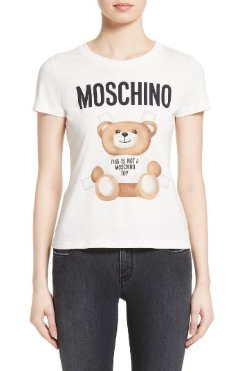 Women's Moschino Teddy Bear Logo Tee