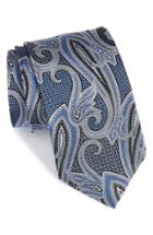 Men's Nordstrom Men's Shop Paisley Silk Tie, Size X-long - Blue