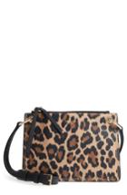 Kate Spade New York Dunne Lane - Leopard Caro Leather Crossbody Bag -