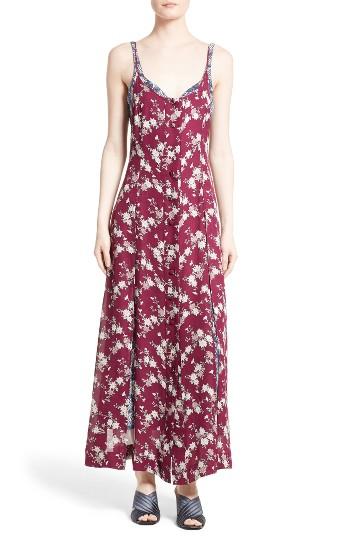 Women's Cinq A Sept Nathalia Floral Print Maxi Dress - Red