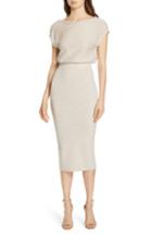 Women's Alice + Olivia Shara Twist Back Blouson Dress - Ivory