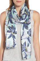 Women's Echo Parisian Palm Oblong Scarf, Size - Blue