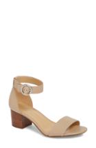 Women's Michael Michael Kors Lena Block Heel Sandal .5 M - Beige