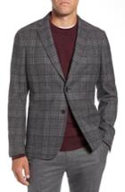 Men's 1901 Extra Trim Fit Wool Blend Soft Coat S - Grey
