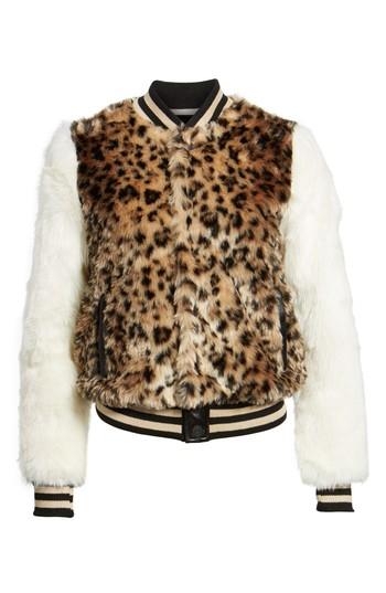 Women's Mother The Baseball Faux Fur Jacket