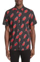 Men's Ps Paul Smith Popsicle Print Woven Shirt - Red