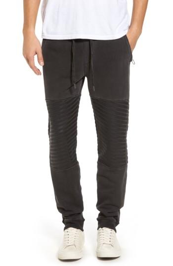 Men's True Religion Brand Jeans Moto Sweatpants - Black