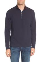Men's Tailor Vintage Reversible Quarter Zip Pullover, Size - Blue