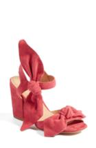 Women's Bill Blass Carmen Bow Sandal .5 M - Pink