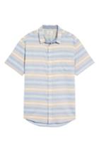 Men's Quiksilver Aventail Stripe Shirt, Size - Blue