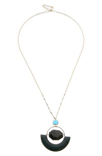 Women's Nakamol Design Jet Stone Pendant Necklace