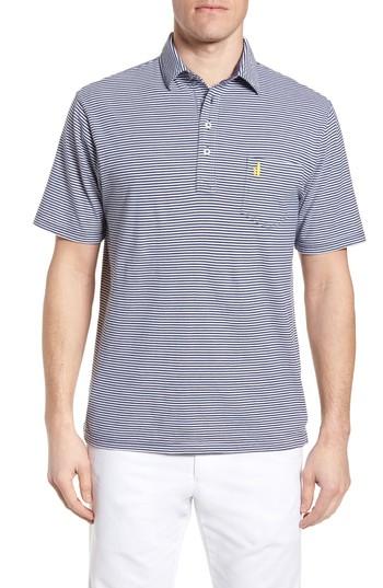 Men's Johnnie-o Jack Stripe Jersey Polo, Size - Blue