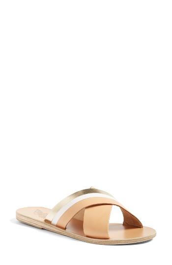 Women's Ancient Greek Sandals Thais Slide Sandal Eu - Metallic
