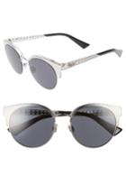 Women's Dior Diorama Mini 54mm Mirrored Lens Cat Eye Sunglasses - Palladium