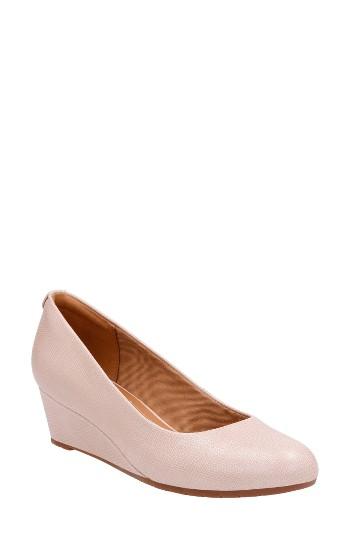 Women's Clarks 'vendra Bloom' Wedge Pump N - Pink