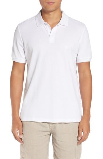 Men's Vilebrequin Logo Pique Polo, Size - White