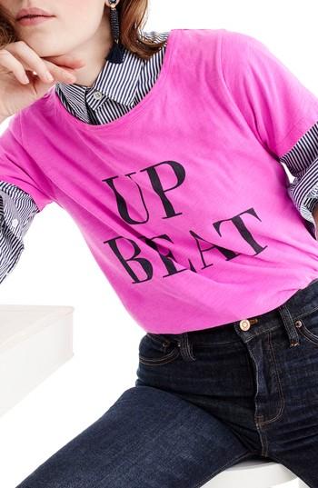 Women's J.crew Up Beat Tee - Pink