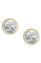 Women's Argento Vivo Coin Clip Earrings