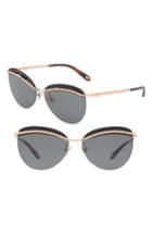 Women's Tiffany 60mm Rimless Butterfly Sunglasses - Gold Brown