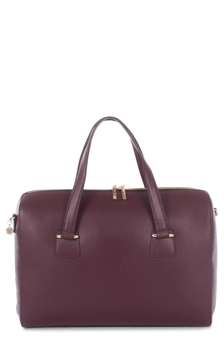 Celine Dion Triad Leather Satchel - White