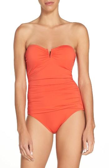 Women's Tommy Bahama 'pearl' Convertible One-piece Swimsuit - Purple