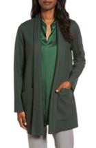 Women's Eileen Fisher Boiled Wool Jacket - Green