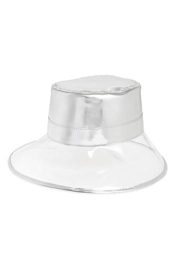 Women's Eric Javits Go Go Rain Bucket Hat - Metallic