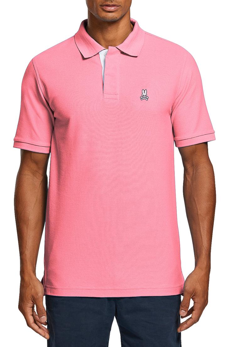 Men's Psycho Bunny Porthill Polo Shirt (xs) - Coral