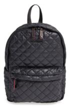 Mz Wallace 'small Metro' Quilted Oxford Nylon Backpack - Black