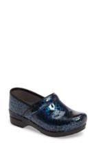 Women's Dansko 'pro Xp' Patent Leather Clog .5-7us / 37eu M - Blue