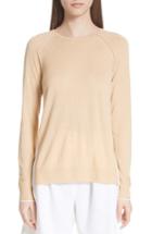 Women's St. John Collection Raglan Sleeve Cashmere Sweater, Size - Beige
