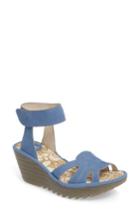 Women's Fly London Yasa Sandal .5-6us / 36eu - Blue