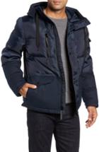 Men's Marc New York Stanton Oxford Puffer Jacket, Size - Blue