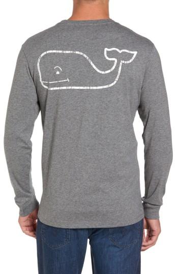 Men's Vineyard Vines Pocket Long Sleeve T-shirt - Red