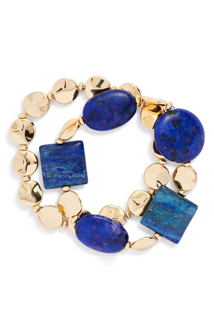 Women's Halogen Molten Bead Stretch Bracelet