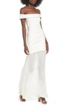 Women's Stone Cold Fox Fairview Off The Shoulder Gown - White