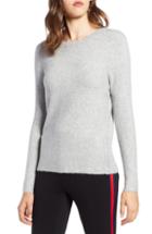 Women's Halogen Side Button Sweater - Burgundy