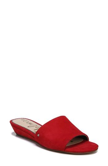Women's Sam Edelman Liliana Slide Sandal .5 M - Red