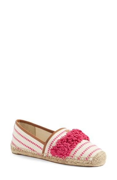 Women's Tory Burch Shaw Fringe Espadrille M - Pink