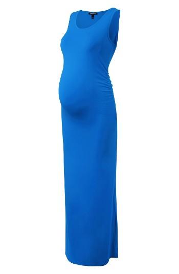 Women's Isabella Oliver 'lisle' Maternity Maxi Tank Dress - Blue