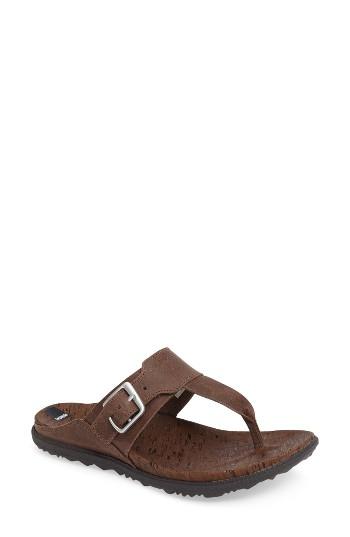Women's Merrell Around Town Flip Flop M - Brown