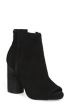 Women's Jeffrey Campbell 'oath' Peep Toe Platform Bootie M - Black