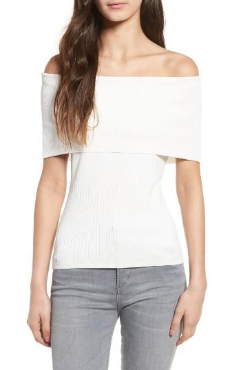 Women's Trouve Off The Shoulder Top, Size - White