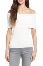 Women's Trouve Off The Shoulder Top, Size - White