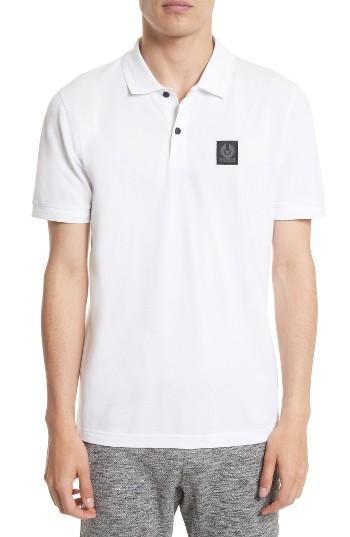 Men's Belstaff Stannett Pique Polo - White