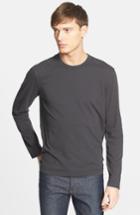 Men's James Perse Long Sleeve Crewneck T-shirt (s) - Brown