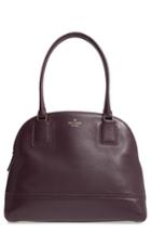 Kate Spade New York Young Lane - Small Anika Leather Dome Satchel - Burgundy