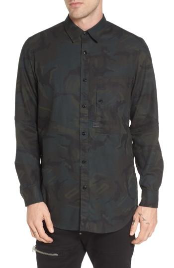 Men's G-star Raw Stalt Long Sleeve Denim Shirt - Grey