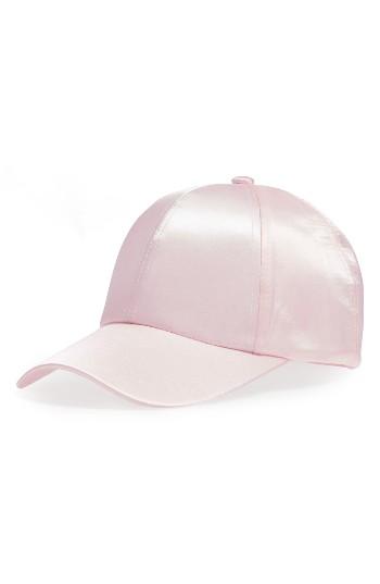 Women's Bp. Satin Baseball Cap - Pink