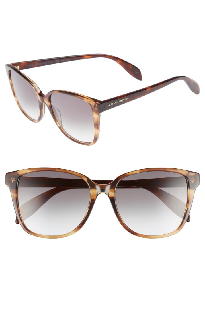 Women's Alexander Mcqueen 56mm Sunglasses -